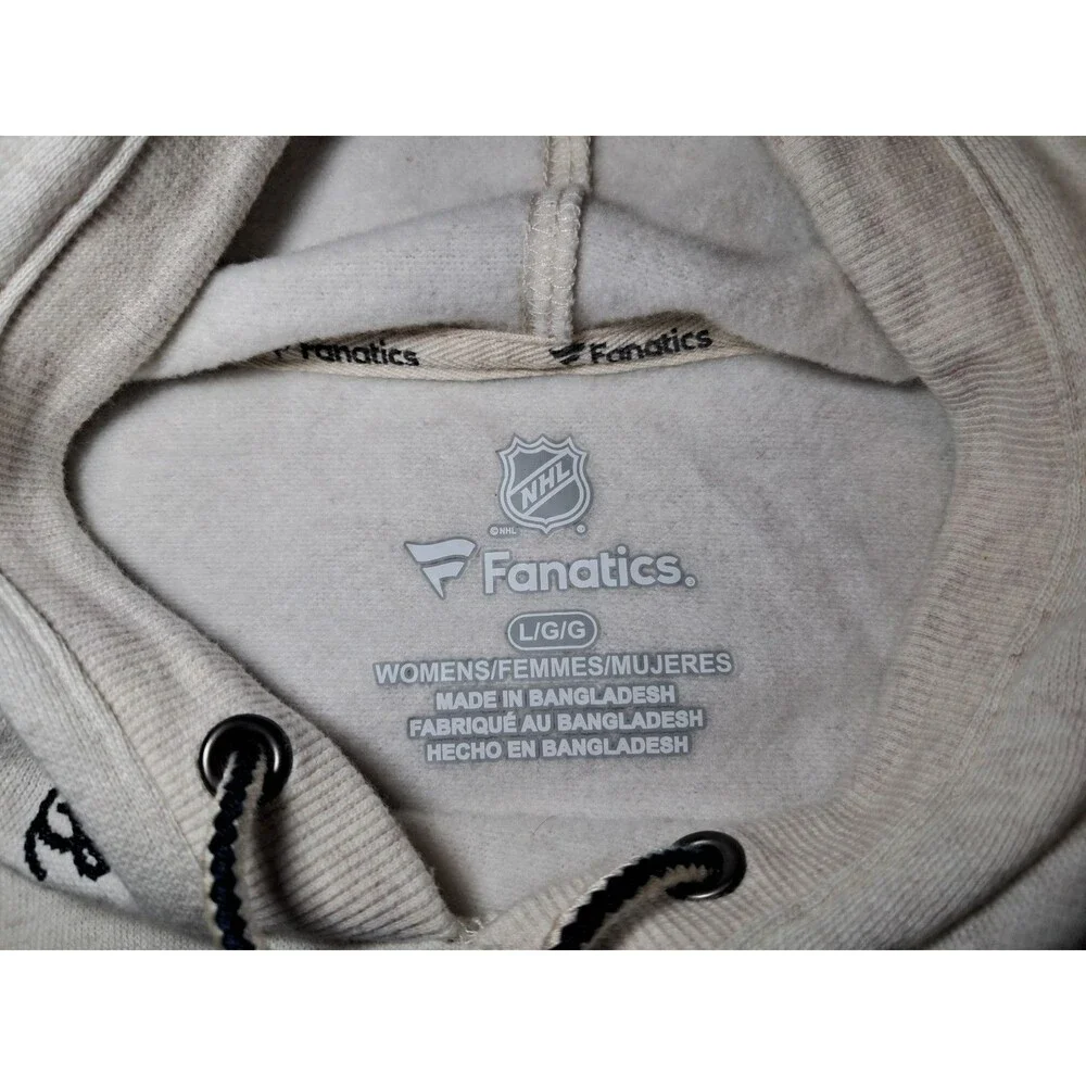 Fanatics Pittsburgh Penguins Cream Hoodie with Logo